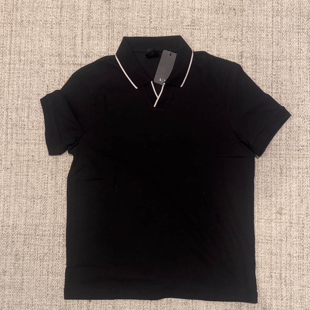 Armani Black Polo Shirt